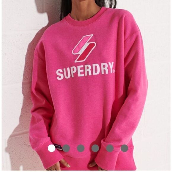 SuperDry Code Logo Appliqué Crew Sweatshirt - Women’s US XS/S - Picture 2 of 7
